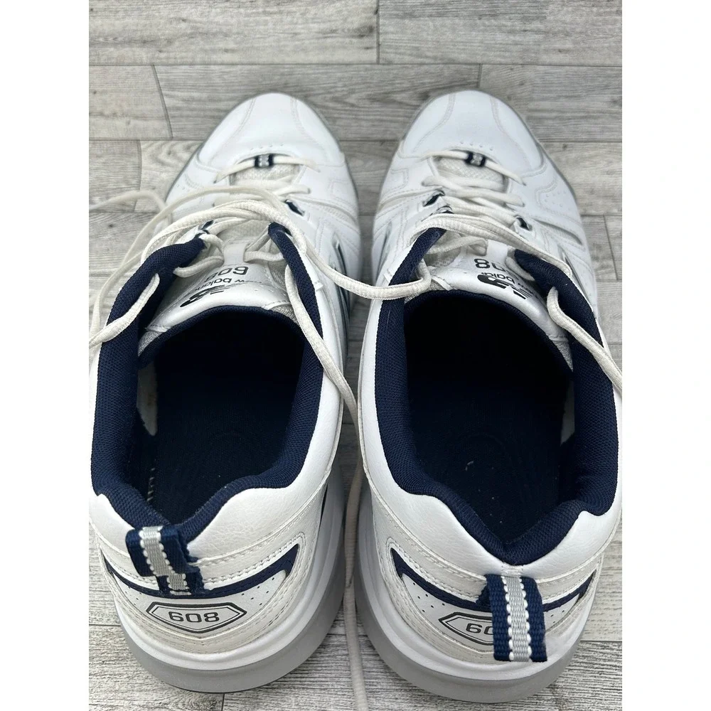 New Balance 608 Mens White Leather Lace Up Athletic Shoes Size 15‎ EE